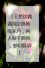 王楚钦偶遇国足前教练米卢，两人握手拥抱，梦幻联动